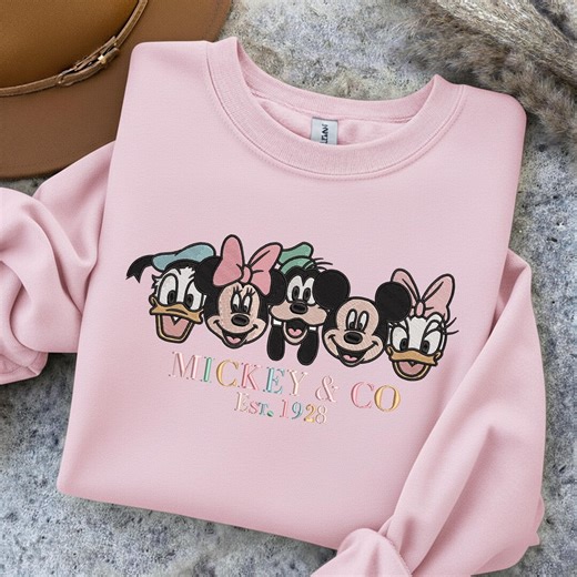 Mickey & Co Embroidery Design, Classic Disney Characters Machine Embroidery Files Bundle, Minnie Goofy Donald Daisy, Est. 1928 - Etsy