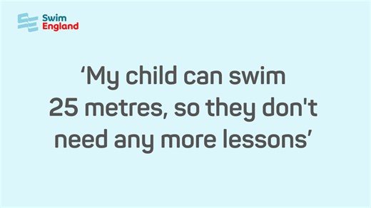 9.7K views · 153 reactions | MYTH: 'My child can swim 25 metres, so they don't need any more lessons.' FACT: Swimming 25m is a good start, but it's not the end of a child's journey to being safe in the water. Here's why  bit.ly/SwimmingMyth25m #LearnToSwim #RespectTheWater | Swim England | Facebook