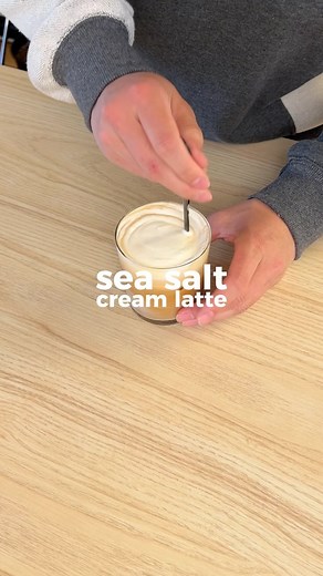 Brandon Chou | sweet cream recipe in a sea salt cream latte 🧂 easy to adjust in terms of thickness and sweetness, but this is how I’ve been making mine! I... | Instagram