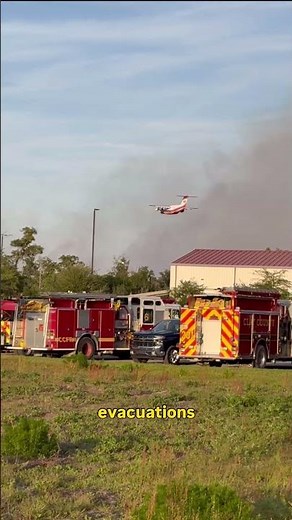 Putnam County and Clay County wildfires merge