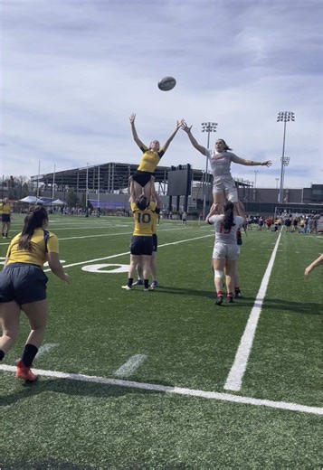 Kicking off spring with sunshine, good vibes, and some epic rugby! ☀️🏉 Cheering on our favorite player at the Sevens Spring Opener at Brown!! 🎉🔥 #RugbySevens #SpringVibes #GameDay #SHU #LFG @Sacred Heart University