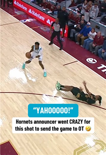 Hornets would go on to win in OT after Brandon Miller hit this game-tying shot 🔥 #nba #basketball #nbabasketball