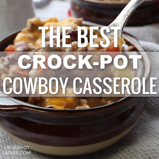 1.4M views · 1.1K reactions | Saddle up to this hearty and delicious recipe for Crock-Pot Cowboy Casserole! 鸞鸞鸞 Get the full recipe and directions here ->> https://crockpotladies.com/recipe/crockpot-cowboy-casserole/ | Crock-Pot Ladies | Facebook