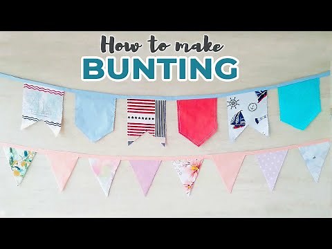 How to Make Bunting | Bunting Template in 3 Shapes - Triangle, Swallowtail and Spearhead