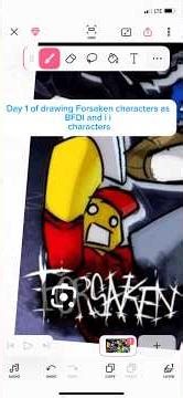 Day 1 of drawing Forsaken characters as BFDi and II characters #bfdi #inanimateinsanityii #forsaken