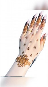 Modern Backhand Mehndi Look#henna #hennatattoodesign #mehndi #mehandi