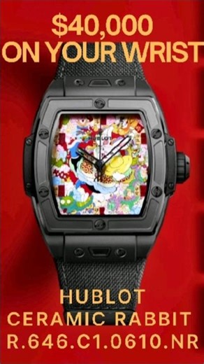 The Rarest Hublot Watch Ever Made | Black Ceramic Rabbit 🐇🔥#shorts #worldgreed