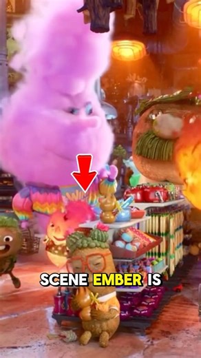 Did you notice this GIRL following Ember in Elemental? 😳 #movie #shorts