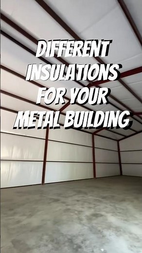 Different Insulations for your metal building 🐺 #metalbuildings #steelbuildings #insulation