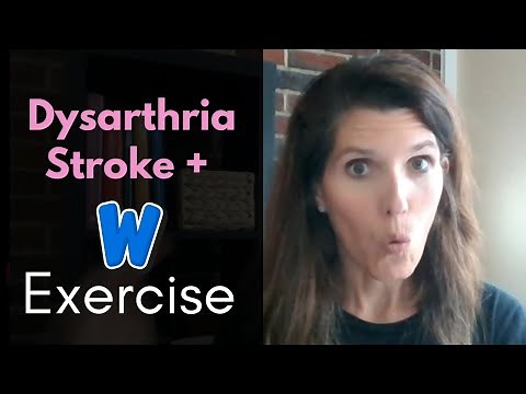 Dysarthria and Stroke Exercise | W Sound and Breath Support Exercise