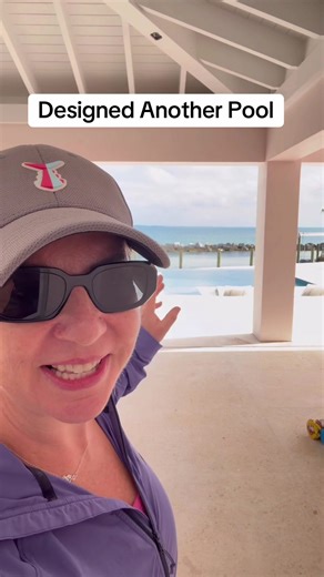 Pool design! After designing my pool in NY, I was asked to design one in the Bahamas. Now it’s built and here’s how it came out! @Charlotte Guernsey to see original video of designing it. #pooldesign #pooldesignideas #vanishingedgepool #infinitypool