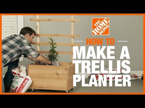 How to Make a DIY Trellis Planter | Edible Gardening | The Home Depot