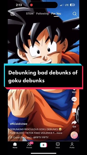 DEBUNKING BAD DEBUNKS OF GOKU DEBUNKS @officialdivinee #goku #dragonballsuper #anime #manga #animanga