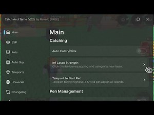 Catch & Tame Script 🔥 Auto Catch + Instant Tame (Working 2026)