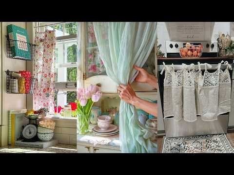 Best Spring Kitchen Curtain Ideas for a Cozy Small Cottage Farmhouse | Charming Kitchen Decor