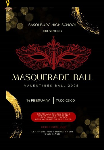 Sasolburg High School Masquerade Ball Ticket Information