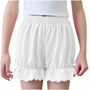 ZACPNCV Bloomers for Girls Ruffle Boomers Shorts Kids Pantaloons Pumpkin Shorts White 6-7 Years - Walmart.com