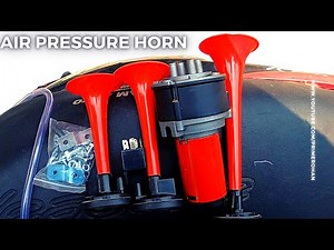 How to install air pressure horn in scooter