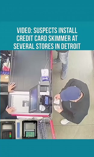 The Detroit Police Department is asking for the community’s assistance in identifying two suspects who are going around and putting skimmers at multiple stores. According to investigators, on Saturday, January 18, 2025, at approximately 12:50 p.m., the suspects entered a business located in the 20800 block of W. 8 Mile Rd. Surveillance footage shows the two male suspects installing a skimmer device on a credit/debit card machine before leaving the premises. Police believe the same individuals ar