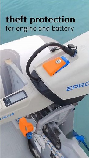 Theft protection for Spirit outboard engine & battery.