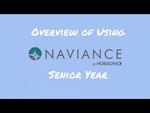 Using Naviance Senior Year Overview