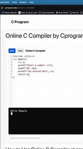 This Online C Compiler Will Change How You Learn C! 🚀 #c #onlineccompiler #ccompiler #learnc