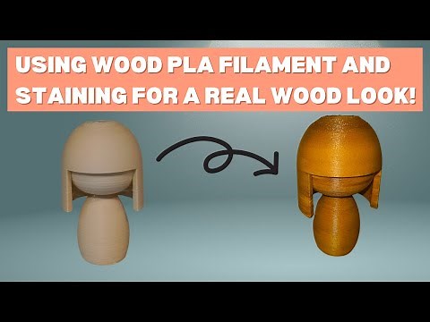 🛠️✨ Transforming 3D Prints: Using Wood PLA Filament and Staining for a Real Wood Look! ✨🛠️