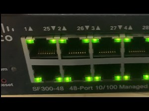 Switch Cisco SF300 system led blinking error