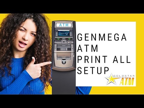 ATM Service Video: Print All Setup on Your GenMega G2500 - Troubleshoot With GoldStar ATM
