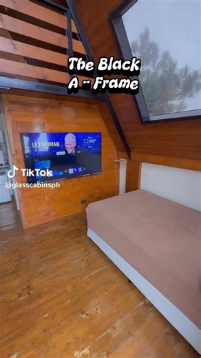 November in Baguio means foggy mornings and cozy nights. 🌧️ Stay warm at Baguio Glass Cabin’s Black A-Frame and let the cold breeze comfort you. ☕ Book our available November dates and make memories in the mountains! | Baguio Glass Cabin