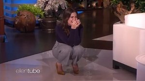 I can’t stop watching Idina Menzel getting scared by Olaf. | Ellen DeGeneres