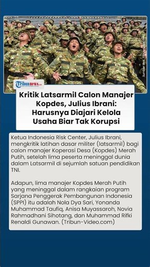 Latsarmil Kopdes Jadi Sorotan, Julius Ibrani Usul Pelatihan Manajemen dan Tata Kelola Usaha