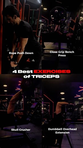 Triceps 4 Best Exercises | Bigger triceps exercises. #triceps #tricepsworkout