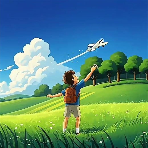 A small dream… flying into a big future ✈️☁️