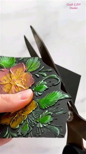 Craft & DIY Studio on Instagram: "Add shine and dimension to your DIY greeting cards effortlessly ✨ I used the Decorative Florals embossing folder to create a textured background, then applied Lunar Paste with my finger to catch the raised areas — the result? Gorgeous shimmer and depth 😍 Next, I cut out the embossed panel and layered it onto a card base, finishing with a heat-embossed sentiment from the new Framed Florals stamp set 🙌🏻 This technique is perfect for adding subtle shine and eleg