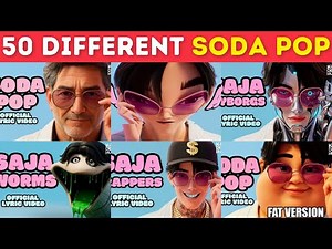 Guess 50 SAJA BOYS Soda Pop Through Different Versions ~ Guess The Song Soda Pop KPOP DEMON HUNTERS