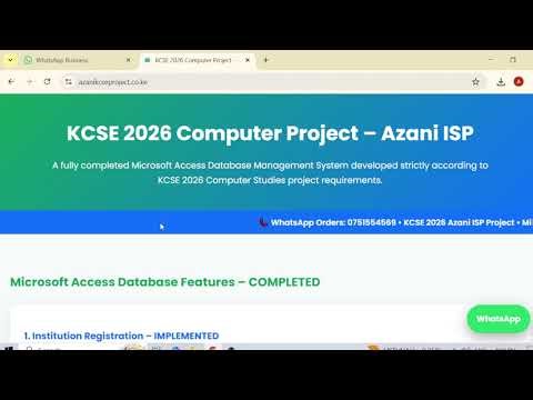 Azani internet service provider milestone 1 and documentation - whatsapp 0751554569