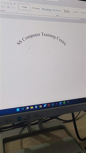 MS Word এ Normal Text আর ভালো লাগছে না? এই easy trick use করে text কে circle, wave বা curve shape এ convert করুন। #MSWord #WordTips #TextCurve #ComputerTips #sscomputertrainingcentre