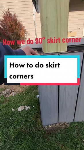 Effortless 90 Degree Skirt Corner Construction for Your Deck