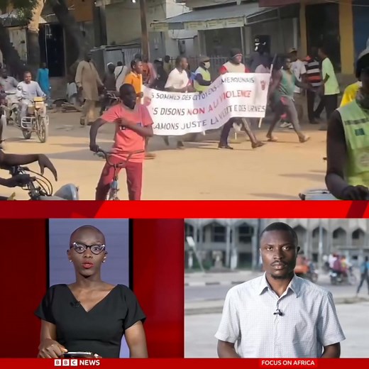 18K views · 576 reactions | Ongoing in Cameroun as citizens take to the streets in support of President-elect Tchiroma. What is your take on the revolution unfolding in Cameroun? | Africa News Line 700 | Facebook