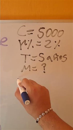 Cálculo del monto con interés simple en 1 minuto #matematicas #colegio #estudiantes #aritmética