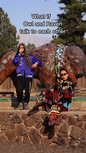 What if Owl and Raven talk to each other #snowraven #indigenous #beatbox #nature #livemusic #viral