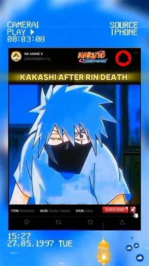 KAKASHI AFTER LOSE EVERYTHING 😭😭 #kakashi #kakashihatake #narutoshippuden #naruto #kakashiedit
