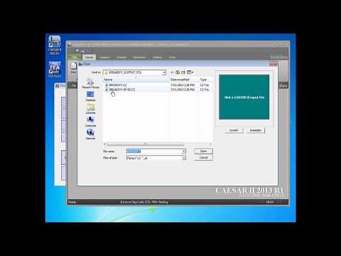 CAESAR II : Using FEA Results with CAESAR II designs(Part III)