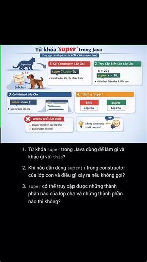 Java bài 23| super trong java #hoclaptrinhchonguoimoibatdau #java #programming @Kiến Thức Lập Trình @Kiến Thức Lập Trình @Kiến Thức Lập Trình