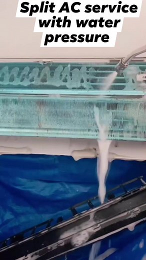 55K views · 51 reactions | Split AC #service with #water #pressure | Electrical Engineer | Facebook