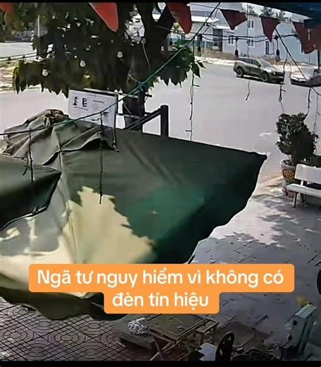 The intersection is dangerous because there are no traffic lights.