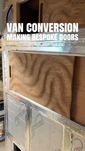 Van conversion - making bespoke doors #vanconversion #diycamper #tinyhome #camperconversion