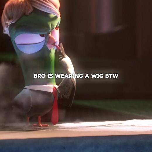 Pigeon from Storks costume — baby powder wig prank explained