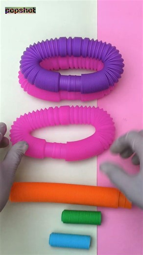 Rainbow ASMR pop tube still Controlling Sound #toys #diy #viral #funny #oddasmr